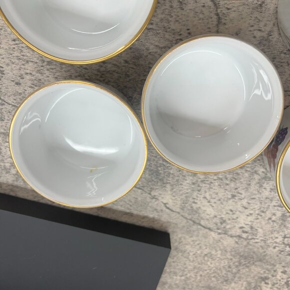 Royal Worcester Fine Porcelain Set of 6 Evesham Ramekin Dish Made in England - Picture 12 of 16